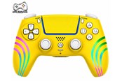 Akcesoria dla graczy - Deep Explorer RGB Wireless - Wave Yellow Edition - Wireless Controller - Sony PlayStation 5 - 3760430320549