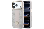 Telefon - Pokrowiec i etui - GUESS 4G with Stripe Round and Classic Logos MagSafe case for iPhone 17 Pro / 18 Pro - pink - 3666339652623