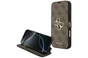 Telefon - Pokrowiec i etui - GUESS Book 4G Metal Logo Case for iPhone 18 Pro Max / 17 Pro Max - Brown - 3666339673642
