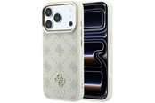 Telefon - Pokrowiec i etui - GUESS Peony 4G Small Logo MagSafe case for iPhone 17 Pro / 18 Pro - beige - 3666339654221
