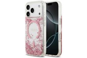 Telefon - Pokrowiec i etui - GUESS Resin Bottom Glitter MagSafe Case for iPhone 18 Pro / 17 Pro - Pink - 3666339673598