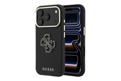 Telefon - Pokrowiec i etui - GUESS Grained & Big Resin Logo Case for iPhone 18 Pro Max / 17 Pro Max - Black - 3666339654917