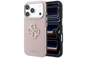 Telefon - Pokrowiec i etui - GUESS Grained & Big Resin Logo Case for iPhone 18 Pro Max / 17 Pro Max - Pink - 3666339654955