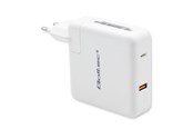 Telefon - Adapter i Ładowarka - Qoltec GaN FAST 51710 zasilacz - 108 W - USB-A/USB-C - White - 51710