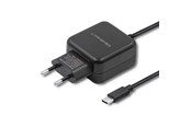 Telefon - Adapter i Ładowarka - Qoltec 50197 zasilacz USB-C - 12 W - Black - 50197