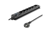 Kabel zasilający (zewnętrzny) - Qoltec Quick switch 50172 listwa przeciwprzepięciowa - 6 gniazd AC - kabel 5 m - 50172