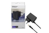 Ładowarka do laptopa - Qoltec Zasilacz wtyczkowy 52403 - 9 V 1 A - 9 W - czarny - 52403