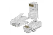 Adapter Sieciowy (karta sieciowa, serwer druku, itp.) - Qoltec Złącza RJ45 Cat5e U/UTP Pass-Through - opakowanie 100 szt. - 54542