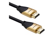 Kabel wyświetlacza - Qoltec Kabel GOLD HDMI 2.1 z Ethernet - 3 m - 8K60Hz - 48 Gbit/s - 50356