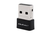 Adapter Sieciowy (karta sieciowa, serwer druku, itp.) - Qoltec 50664 Adapter sieciowy USB 2.0 Wi-Fi 5 - 650 Mbps - Czarny - 50664