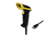 Akcesoria komputerowe - Qoltec 50860 Ręczny skaner kodów kreskowych 1D laserowy - USB - 200 skanów/sek - 50860