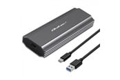 Akcesoria komputerowe - Qoltec NV2271 obudowa SSD - M.2 SATA/NVMe - USB-C 3.1 Gen 2 - szara - 52271