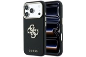 Telefon - Pokrowiec i etui - GUESS Smooth & Big Strass Logo Case for iPhone 18 Pro / 17 Pro - Black - 3666339654269