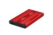 Akcesoria komputerowe - Qoltec Obudowa HDD/SSD 51860 - 2.5" SATA III - USB 3.0 - Czerwona - 51860