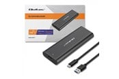 Akcesoria komputerowe - Qoltec Obudowa SSD M.2 NVMe 50312 - USB-C 3.1 Gen 2 - Grafitowa - 50312
