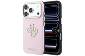 Telefon - Pokrowiec i etui - GUESS Smooth & Big Strass Logo Case for iPhone 18 Pro / 17 Pro - Pink - 3666339654382