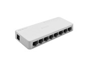 Sieć i rozszerzenie sieci bezprzewodowej - Qoltec Gigabit Ethernet switch 52248 - 8-portowy niezarządzalny - 52248