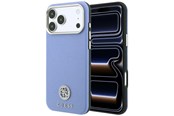 Telefon - Pokrowiec i etui - GUESS Grained Round Strass Logo MagSafe Case for iPhone 18 Pro / 17 Pro - Blue - 3666339653828