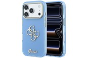 Telefon - Pokrowiec i etui - GUESS IML 4G Script Metal Case for iPhone 18 Pro Max / 17 Pro Max - Light Blue - 3666339655839
