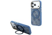 Telefon - Pokrowiec i etui - GUESS Ring Stand 360 4G Classic Logo MagSafe Case for iPhone 18 Pro Max / 17 Pro Max - Blue - 3666339654719