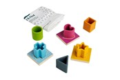 Zabawki dla niemowlat - Bigjigs Wood and Silicone Shape Puzzle - 13 pcs. - 36006