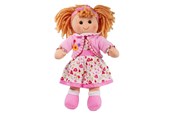 Lalki i akcesoria - Bigjigs Fabric Doll Kelly - 35cm - BJD013