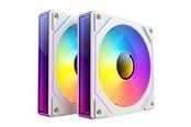 Wentylator obudowy - DUTZO INF 120 PWM ARGB (2-pack) - Wentylator obudowy - 120mm - Biały ze światłem RGB - 28 dBA - 8501028