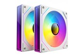 Wentylator obudowy - DUTZO INF 120 PWM ARGB Reverse (2-pack) - Wentylator obudowy - 120mm - Biały ze światłem RGB - 28 dBA - 8501029