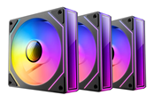 Wentylator obudowy - DUTZO INF 120 PWM ARGB (3-pack) - Wentylator obudowy - 120mm - Czarny ze światłem RGB - 28 dBA - 8501027