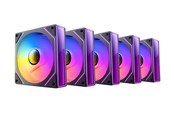 Wentylator obudowy - DUTZO INF 120 PWM ARGB Reverse (5-pack) - Wentylator obudowy - 120mm - Czarny ze światłem RGB - 28 dBA - 8501027
