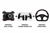 Akcesoria dla graczy - Simagic Neo X Hub + Paddle Shifter + P-325-D Suede - Sim racing Bundles - 8501100