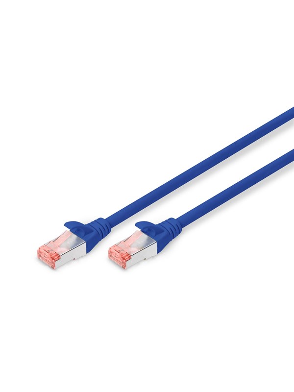 Zdjęcia - Kabel krosowy Digitus CAT 6 S-FTP Patch Cord - 5m - Niebieski - 5m Niebieski DK-1644-050/B 
