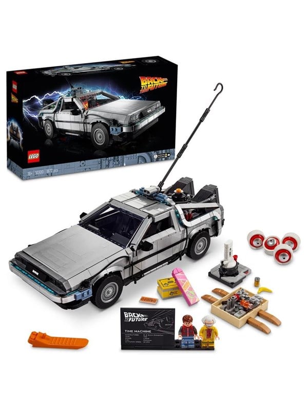 LEGO Icons 10300 Wehikuł czasu z „Powrotu do przyszłości”