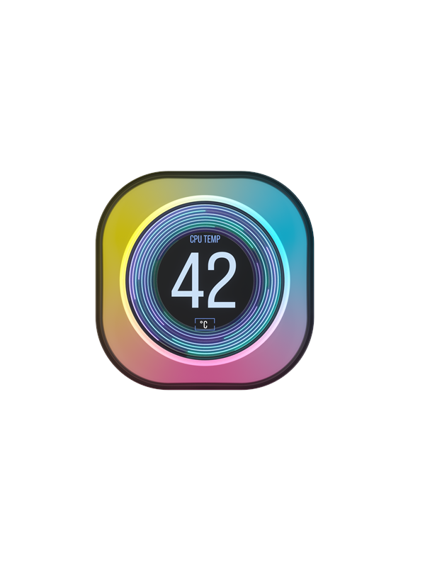 Фото - Система охолодження Corsair iCUE LINK LCD Module - Black CW-9061011-WW 