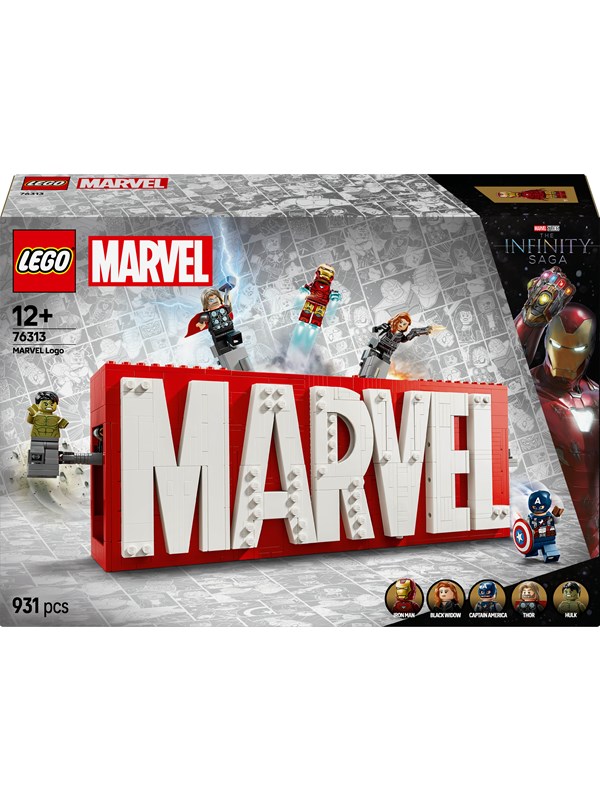 LEGO Super Heroes Marvel 76313 Logo MARVEL z minifigurkami