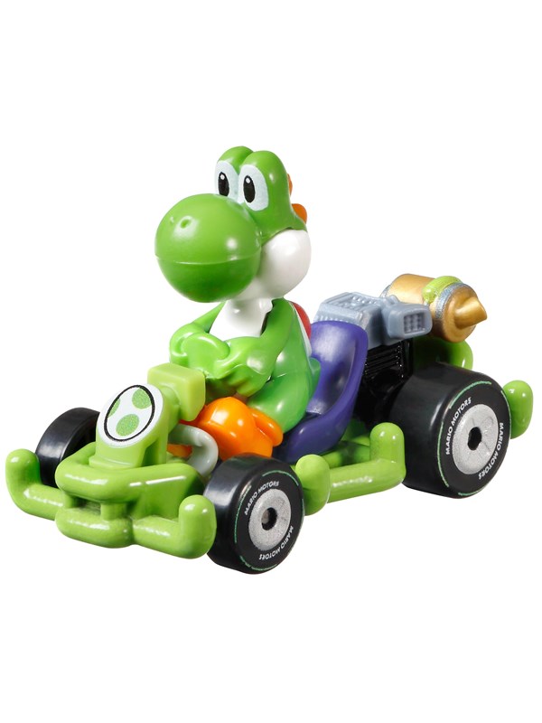 Фото - Машинка Hot Wheels MarioKart Yoshi and Pipe Frame