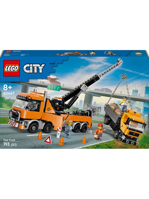 LEGO City 60467 Wóz holowniczy z dźwigiem