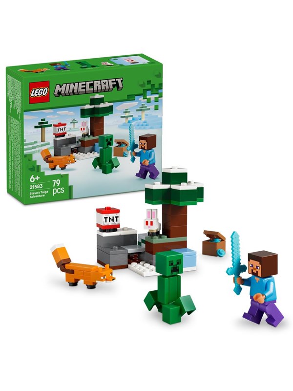 LEGO Minecraft 21583 Przygoda Steve’a w tajdze