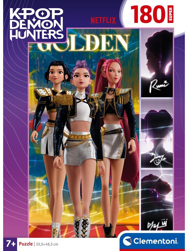 Zdjęcia - Puzzle i mozaiki Clementoni K-Pop Demon Hunters Super 180 brikker 21761