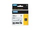 Papier, papier fotograficzny i etykiety - DYMO ® Rhino Industrial Tape 12 mm x 5.5m coloured vinyl black on white - 18444