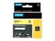 Papier, papier fotograficzny i etykiety - DYMO ® Rhino Industrial Tape 24 mm x 3.5m flexible nylon black on yellow - S0773850