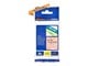 Papier, papier fotograficzny i etykiety - Brother TZEB31 / TZe-B31 Black on fluorescent Orange Ribbon (12mm x 5m) - TZEB31