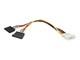 Kabel zasilający (wewnętrzny) - StarTech.com LP4 to 2 SATA Internal Power Splitter Cable - PYO2LP4SATA