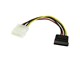 Kabel zasilający (wewnętrzny) - StarTech.com 6in 4 Pin LP4 to SATA Power Cable Adapter - SATAPOWADAP