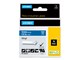 Papier, papier fotograficzny i etykiety - DYMO ® Rhino Industrial Tape 12 mm x 5.5m coloured vinyl white on blue - 1805243