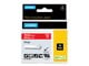 Papier, papier fotograficzny i etykiety - DYMO ® Rhino Industrial Tape 19 mm x 5.5m coloured vinyl white on red - 1805422
