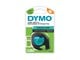 Papier, papier fotograficzny i etykiety - DYMO LT Etykiety plastikowe 12 mm x 4 m Rolka Czarny nadruk na zielonym plastiku do drukarek LetraTag - S0721640