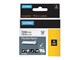 Papier, papier fotograficzny i etykiety - DYMO ® Rhino Industrial Tape 12 mm x 3.5m flexible nylon black on white - 18488