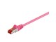 Kabel sieciowy - Pro LAN CAT 6 STP - Różowy - 5m - 4040849934414
