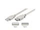 Kabel USB - Pro USB-A <-> USB-A - 0.3m - Szary - 4040849686214